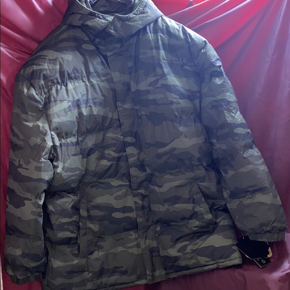 New Men water resistant puff coat